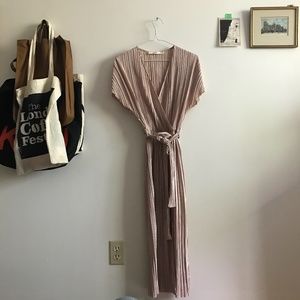 Anthropologie // pleated evening dress